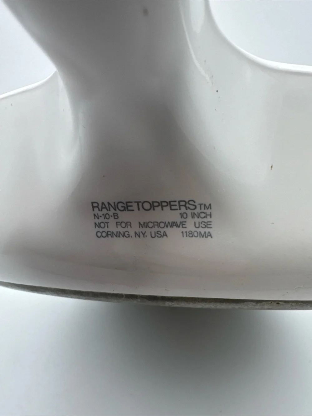 Vintage Corning Ware Range Toppers Skillet N-10-B 10
